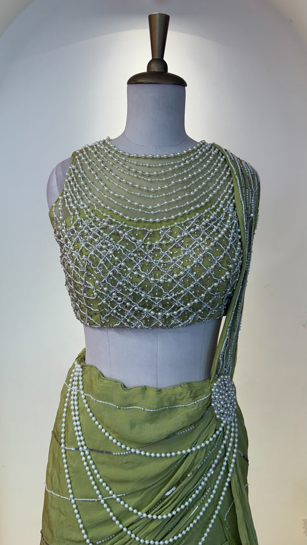 Draped sarees